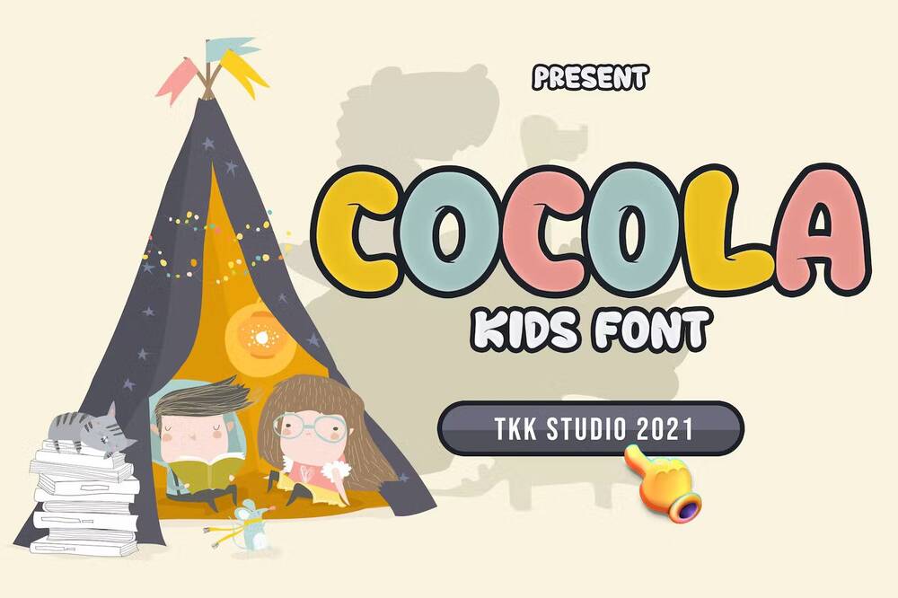 A bubble kids font