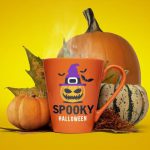 Halloween decorated mockup templates cover