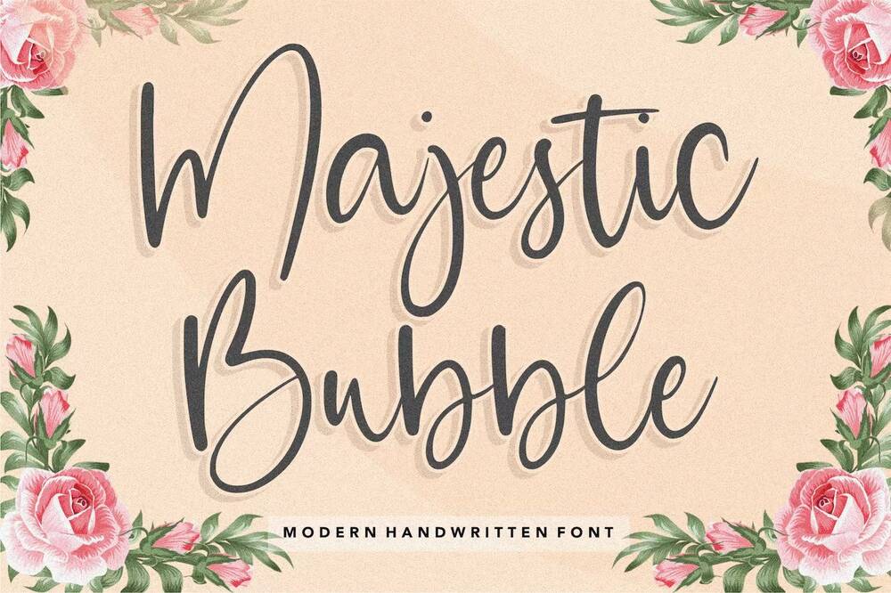 A modern handwritten font