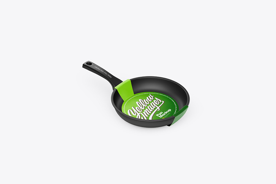 Kitchen frying pan mockup