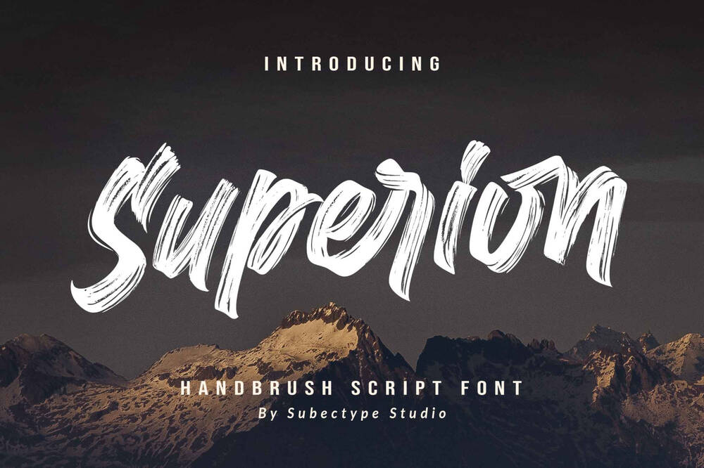 A handbrush script font