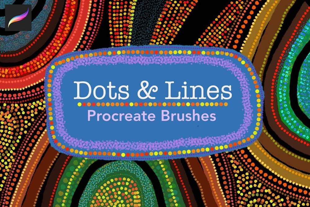 Dots and lines Procreate brushes