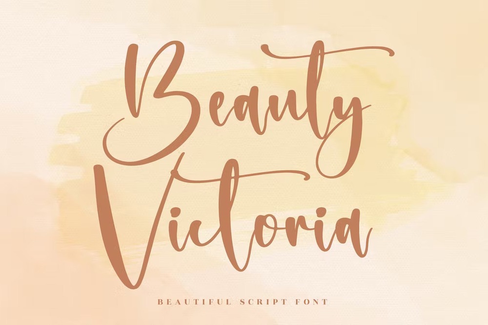 Beautiful script font for beauty business