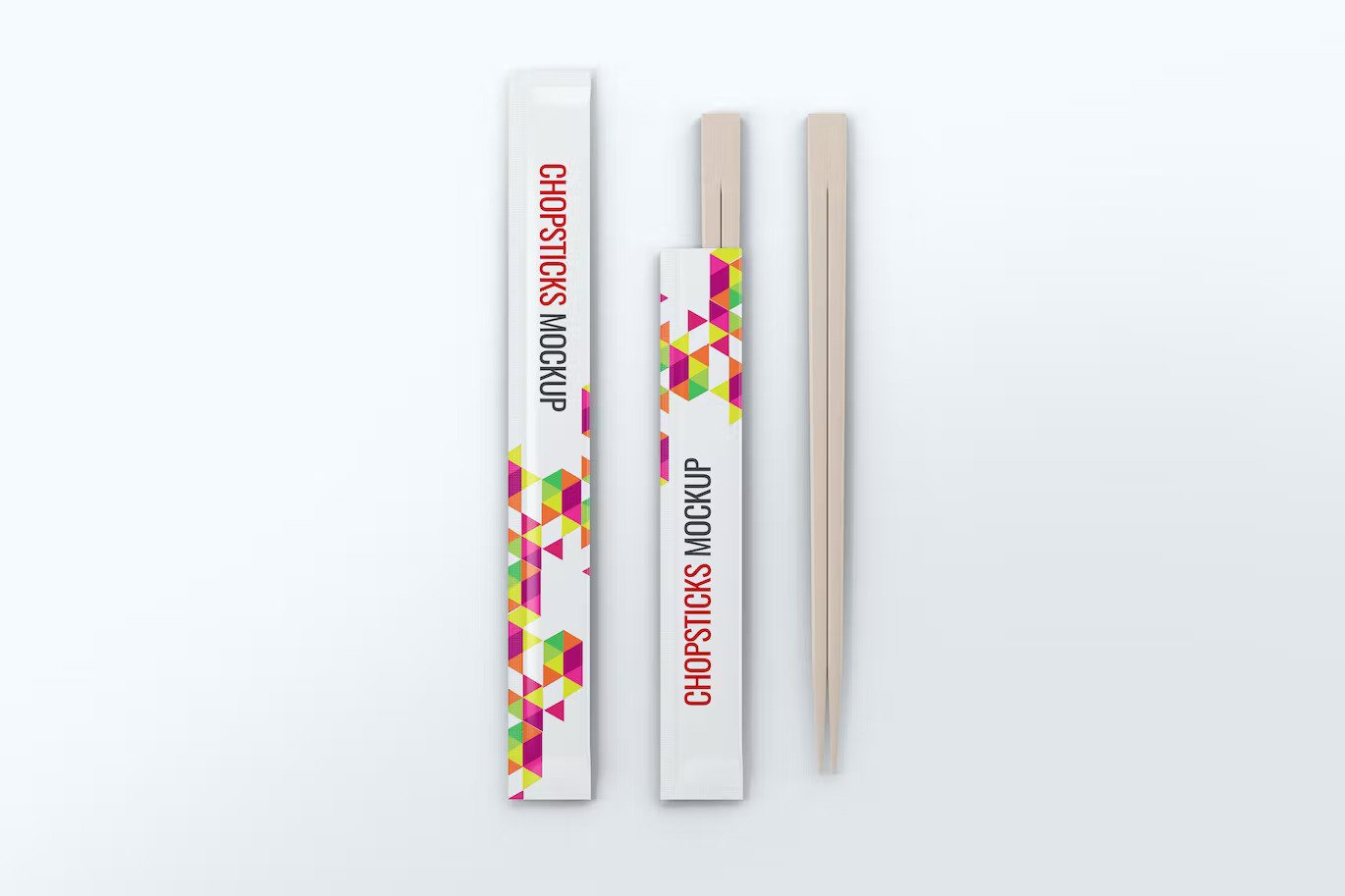 A set of chopstick mockups