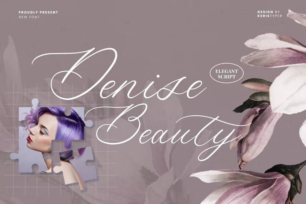 A beauty and elegant font for salons