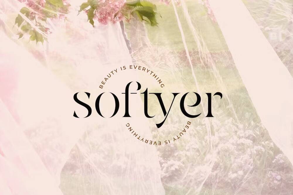 Beautiful stencil spa font