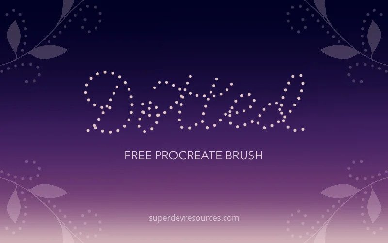 Free Procreate dotted brushes