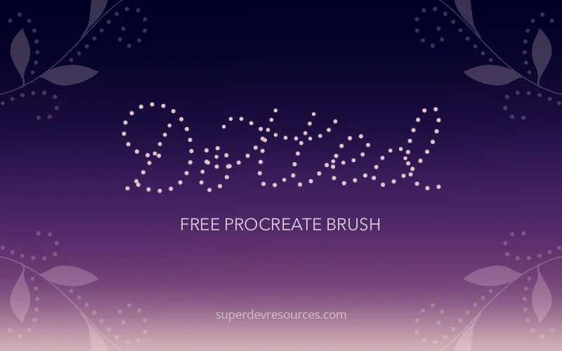 Free Procreate dotted brushes