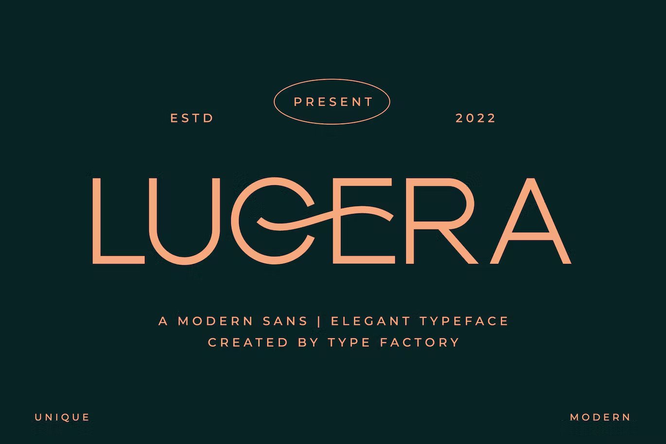 A modern and elegant sans typeface