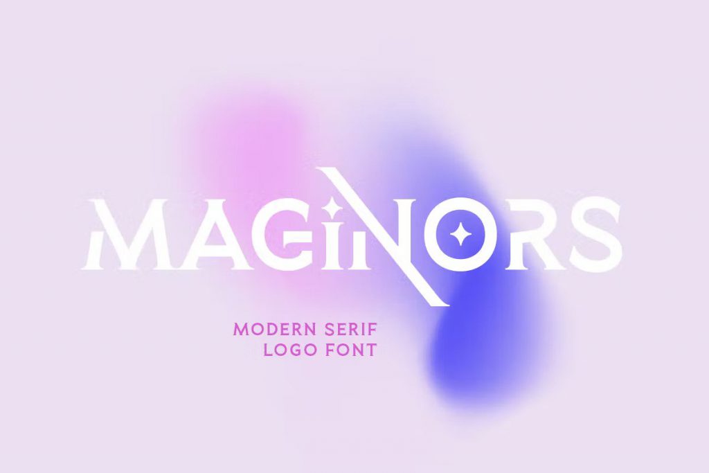 Maginors modern serif logo font