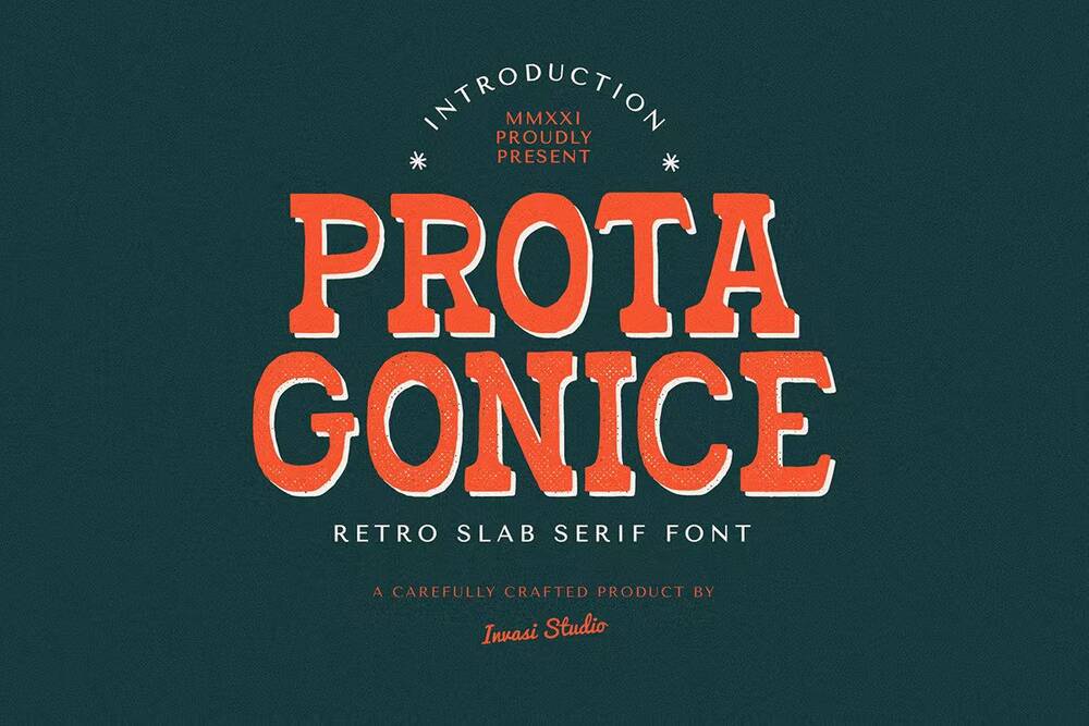 Vintage Slab Serif Font