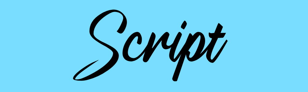 Script Font Type