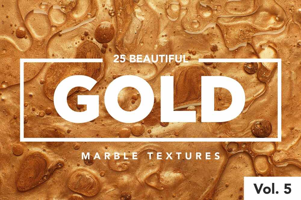 Gold liquid metallic textures