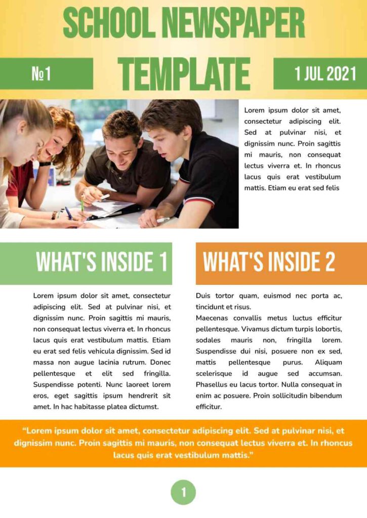26 free newspaper templates for google docs decolore