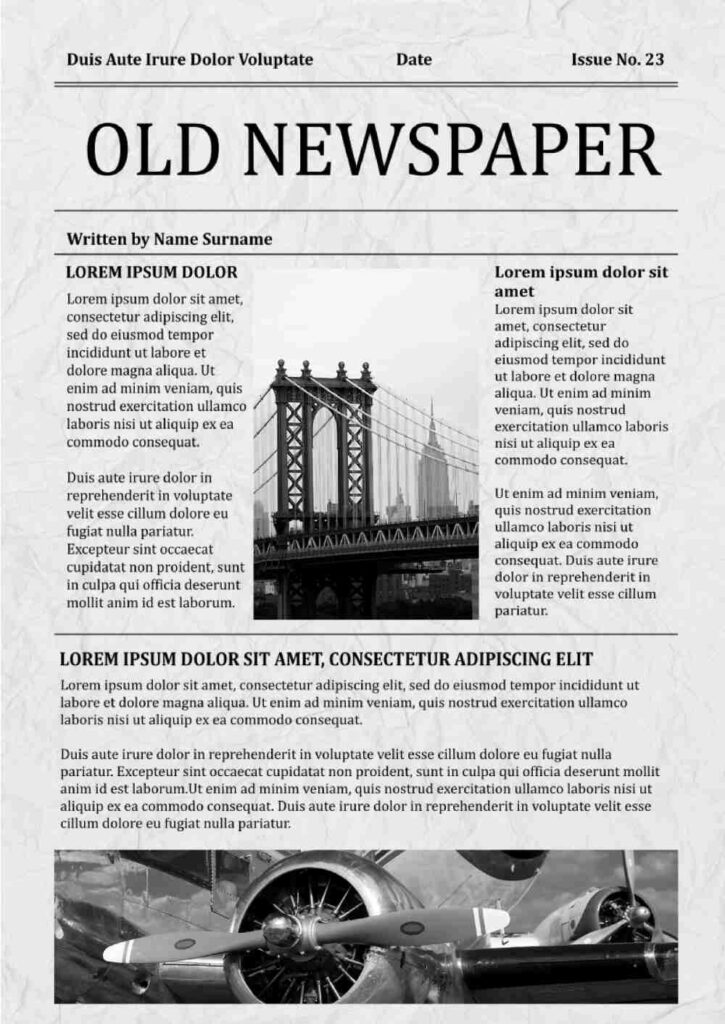 26+ Free Newspaper Templates for Google Docs - Decolore.Net