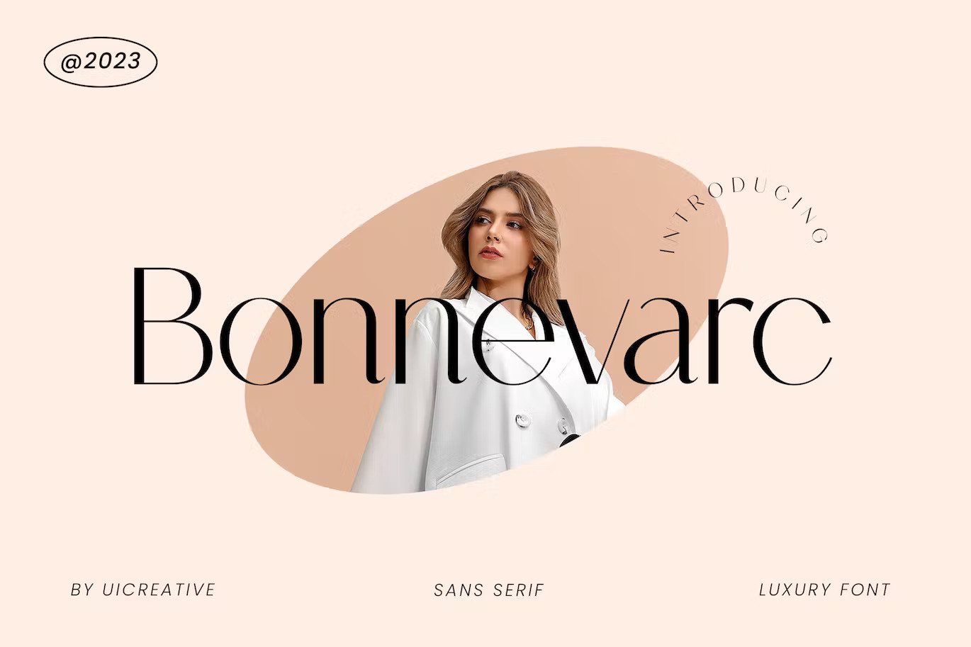 A luxury sans serif font