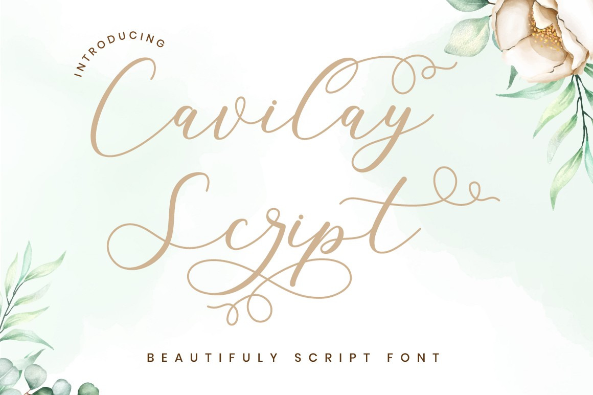 A beautiful script font for weddings