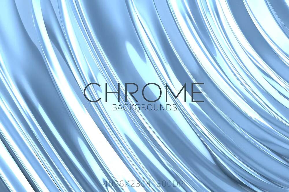 A set of chrome backgrounds