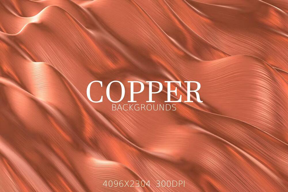 A copper backgrounds set