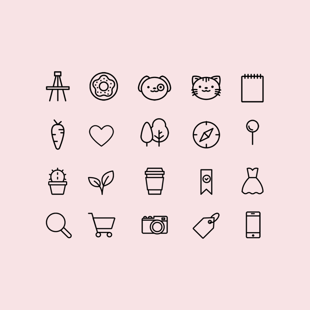 Beautiful Instagram highlight icon templates