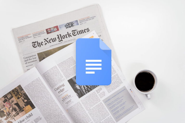 Free google docs newspaper templates cover