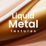 Catchy liquid metal textures cover