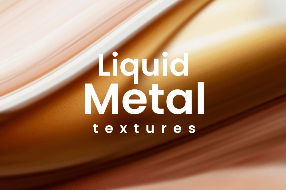 Catchy liquid metal textures cover