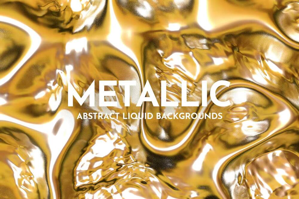Abstract liquid metallic backgrounds