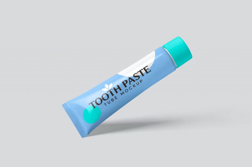 Different styles paste tube mockup templates