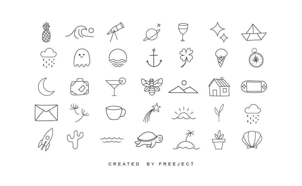 Simply line free Instagram highlight icons
