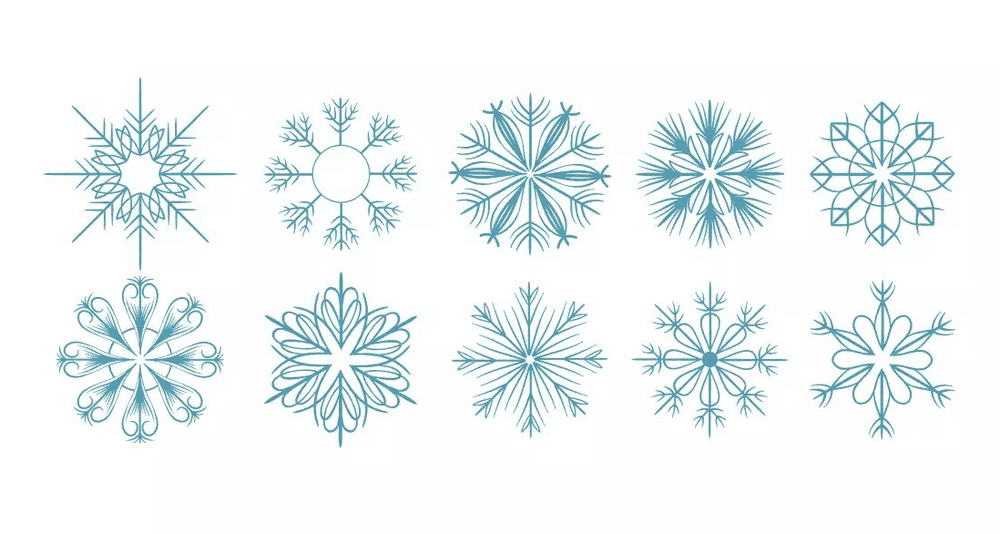 Ornamental snowflakes svg files