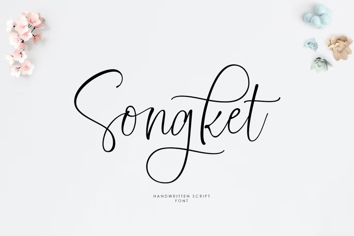 A handwritten script font for wedding