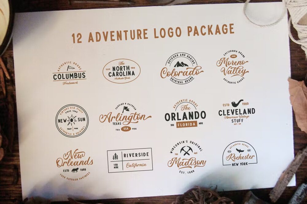 Twelve adventure logo package