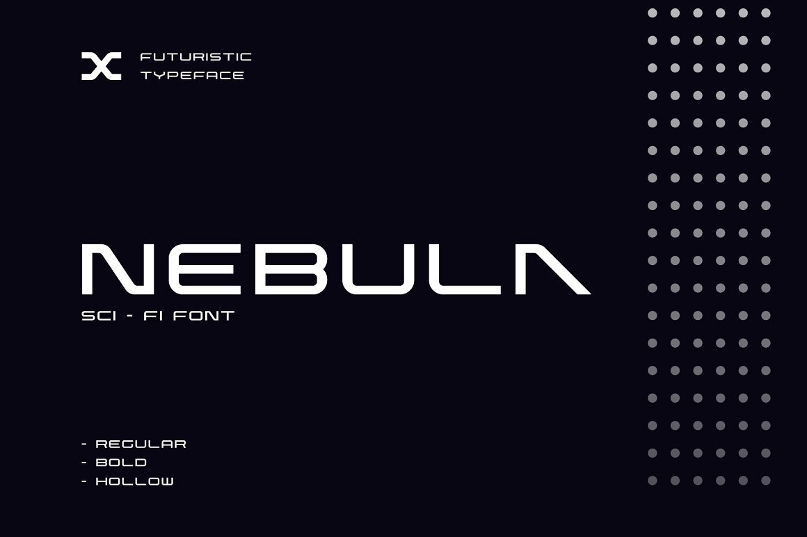 A space style sci-fi font