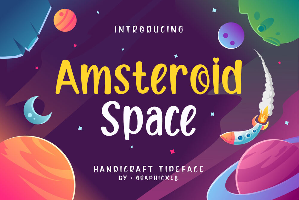 Handcraft space style typeface