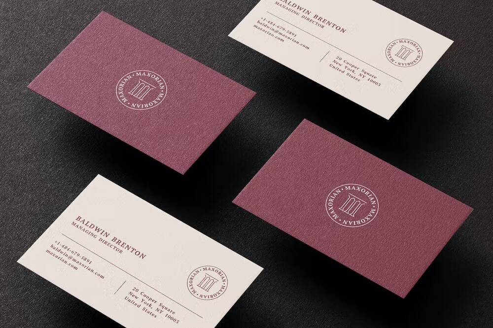 Dark and light business card templates