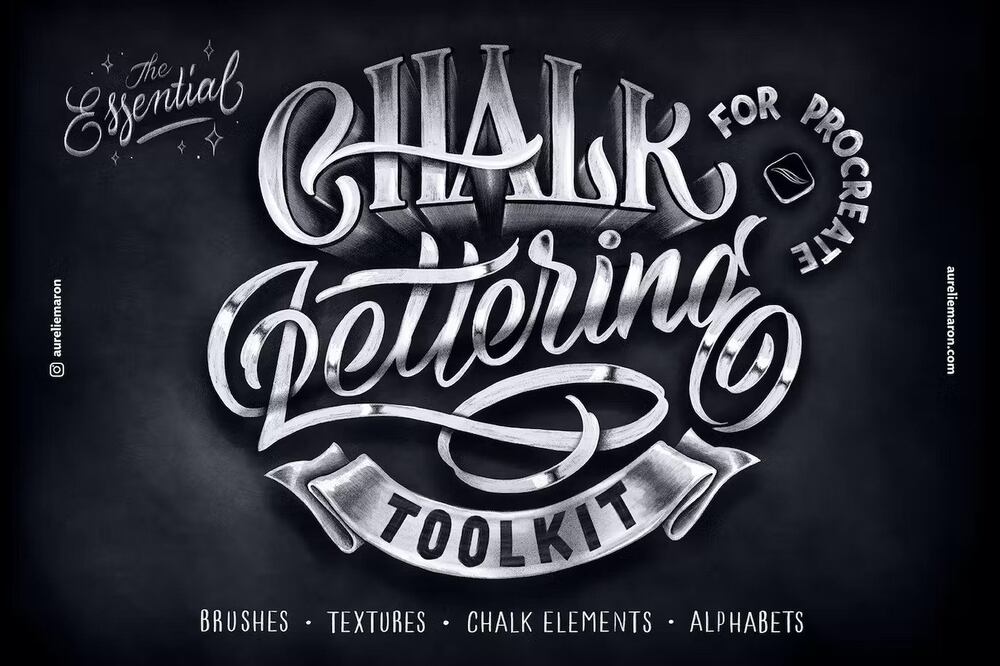 Chalk lettering for procreate