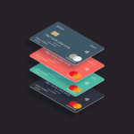 Credit card mockup templates cover