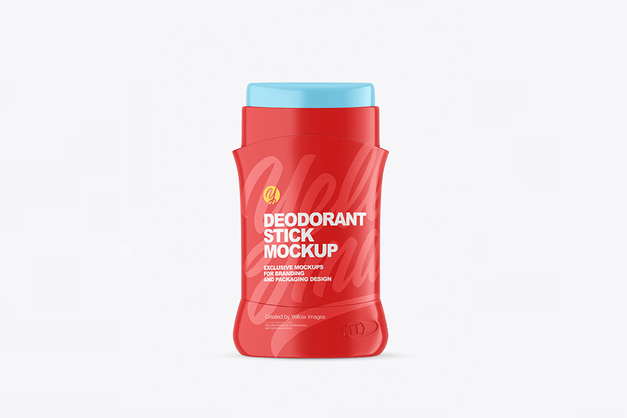 Glossy deodorant stick mockup