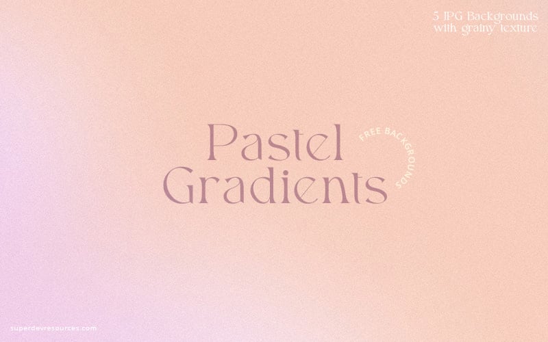 A free pack of pastel gradients