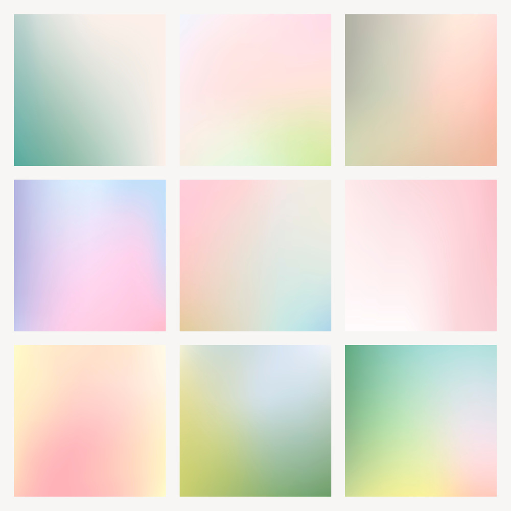 Beautiful set of gradient backgrounds