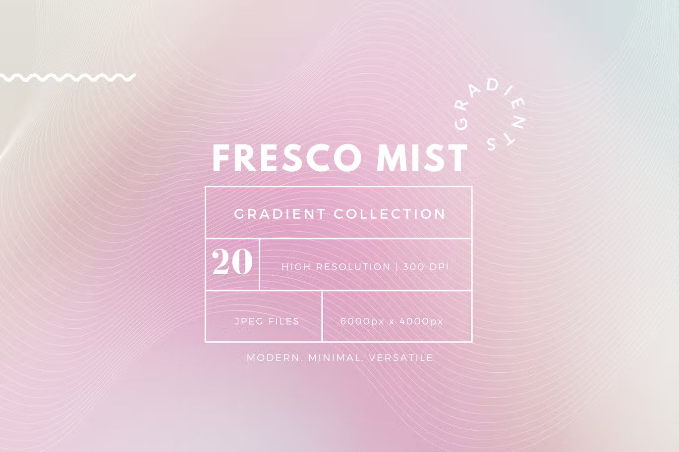 A collection of pastel gradients