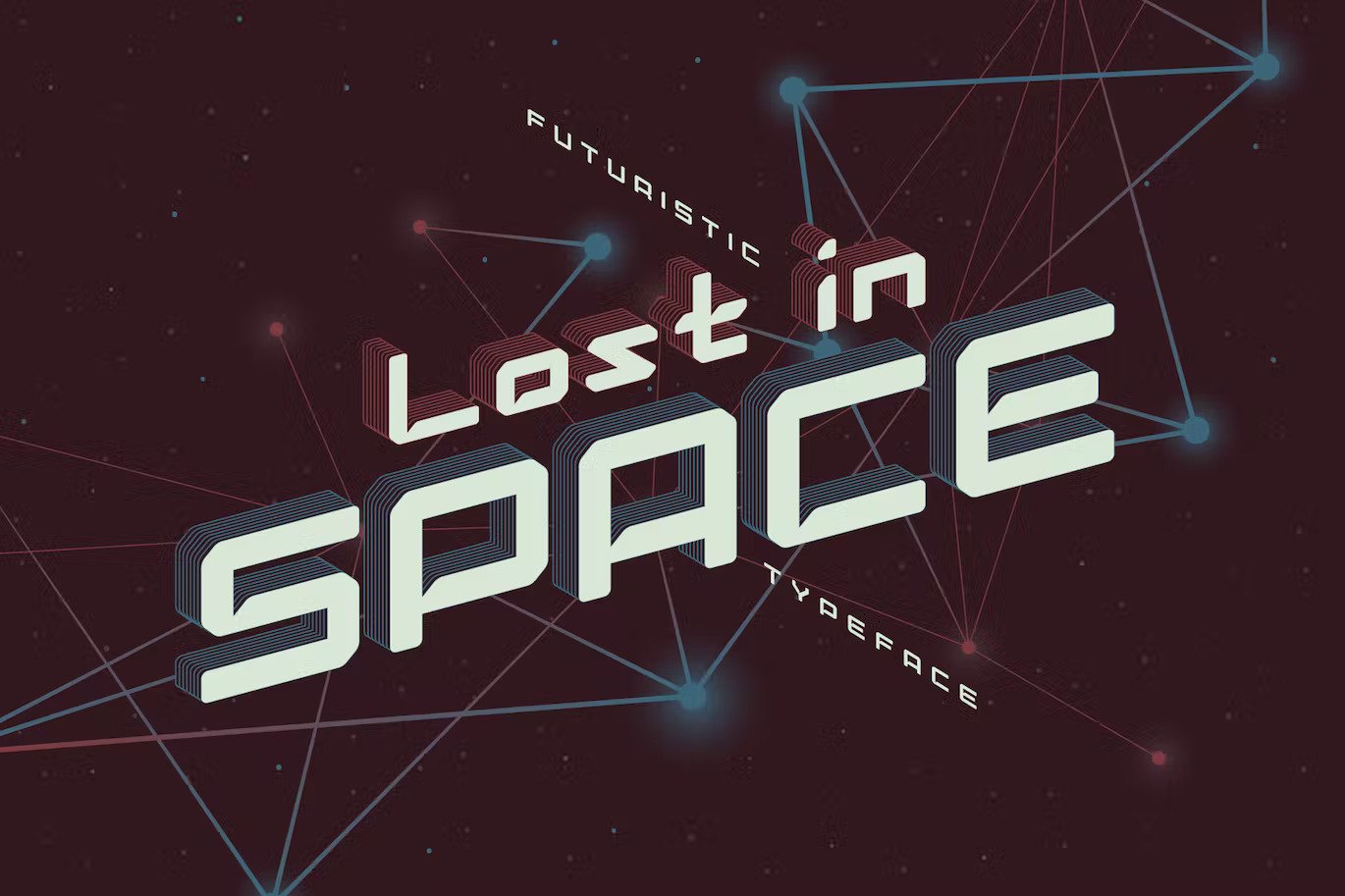 A futuristic space style typeface