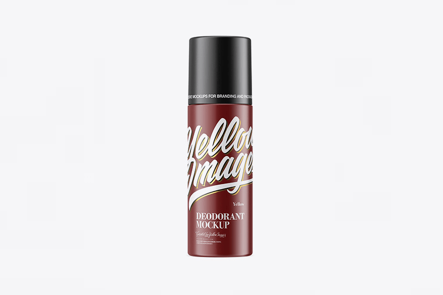 Long matte deodorant mockup