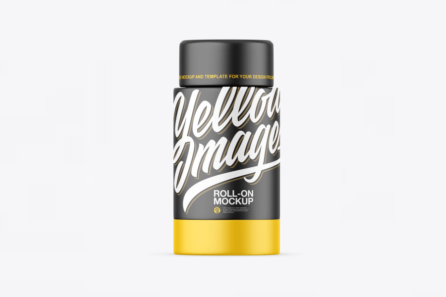 Matte deodorant roll on mockup