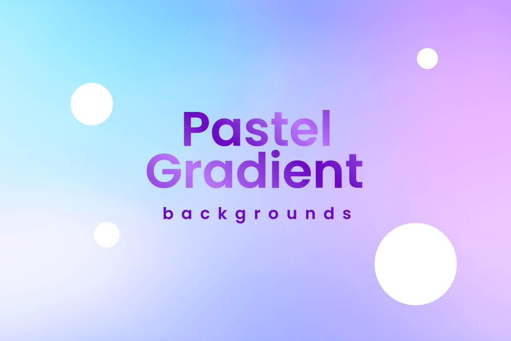 Pastel gradient backgrounds cover