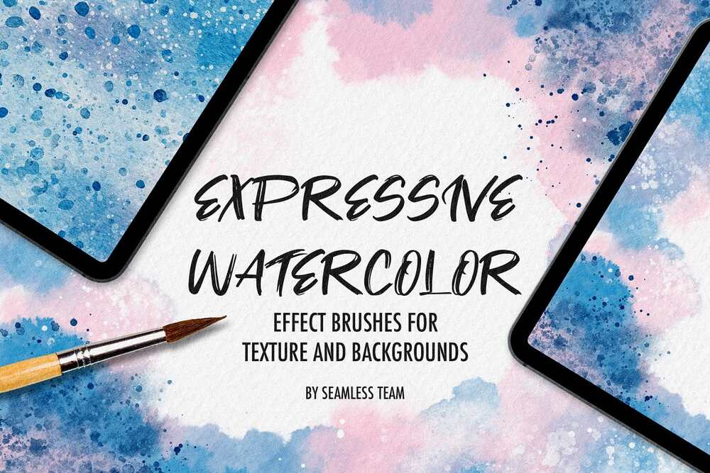 A watercolor brushes for procreate