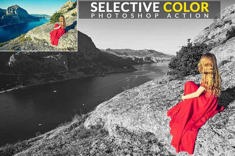 A selective color photoshop action