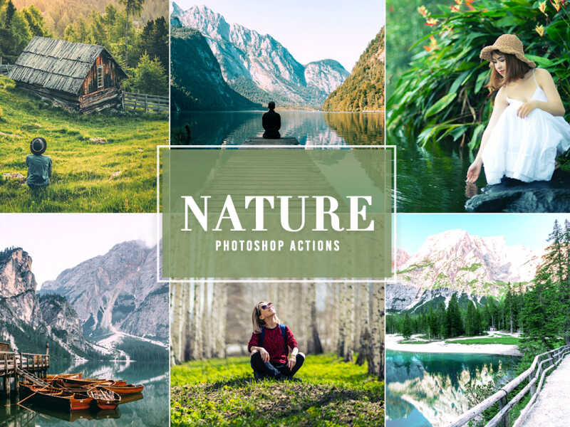 A free photoshop actions about nature