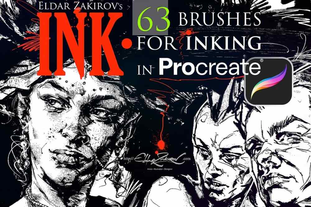 An ink brushes for procreate and iPad